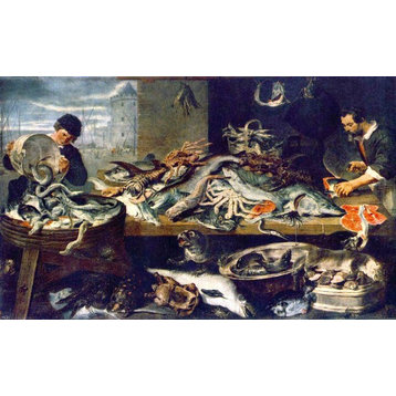 Frans Snyders Fish Shop, 18"x27" Wall Decal