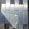 11.81"x11.81" Sub Way Stainless Steel Subway Metal Backsplash Wall Bath Tile