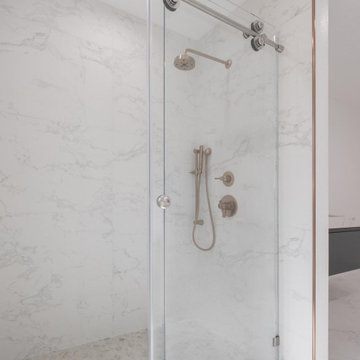 modern white bathroom remodel