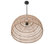 Open Weave Cane Rib Dome Pendant Lamp, Natural