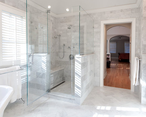 White Master Bathroom Ideas, Pictures, Remodel and Decor