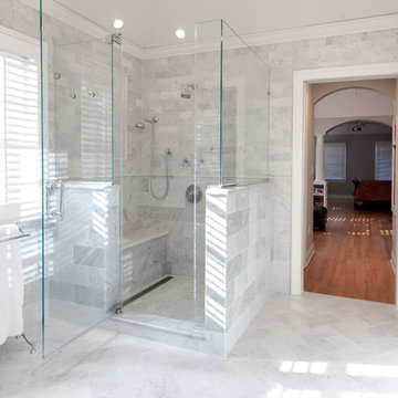 Luxury Shower with body sprays and frame less glass