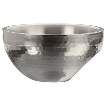 10" Stainless Steel Dual Angle Doublewall Serving Bowl