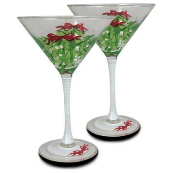 Mistletoe Martini, Set of 2