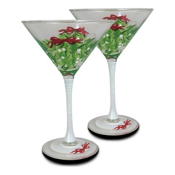Mistletoe Martini, Set of 2