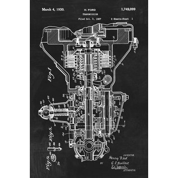 Henry Ford Transmission Automotive Patent Art Print