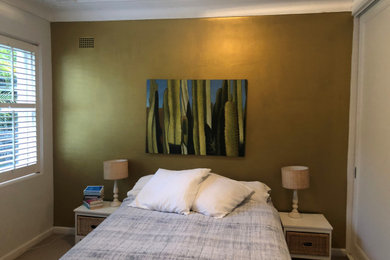 How to paint a metallic feature wall