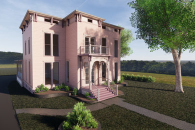 Example of an ornate exterior home design in New York
