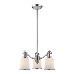 Elk Lighting - Polished Chrome Brooksdale Three-Light Chandelier in Polished Chrome - Chandeliers