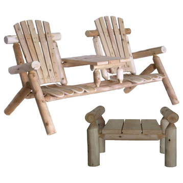 Tete-A-Tete Patio Chairs With Ottoman