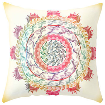 Bohemian Nature Mandala Pillow Cover