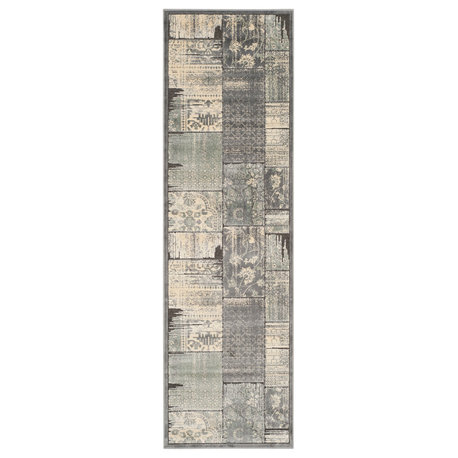 Safavieh Paradise Collection PAR100 Rug, Grey/Anthracite, 2'2" X 7'2"