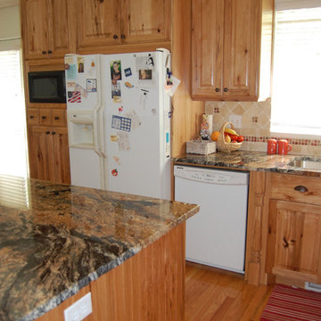 Rustic hickory kitchen