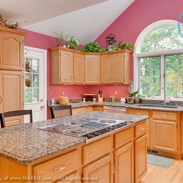 Atlantic Brown Granite Kitchen | Marble.com
