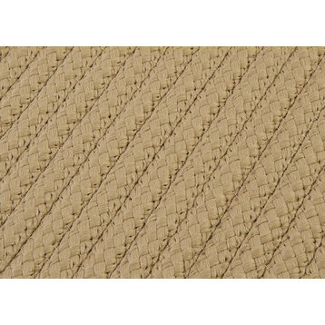 Simply Home Solid H330 Cuban Sand Indoor/Outdoor Area Rug, Rectangular 7'x9'