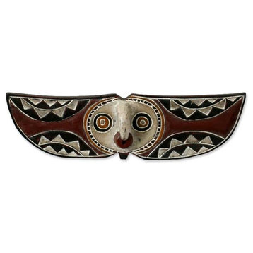 Bwa Butterfly Bird African Burkina Faso Wood Mask, Ghana
