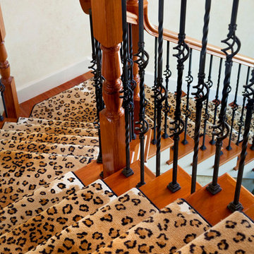 Leopard Print Stair Runner