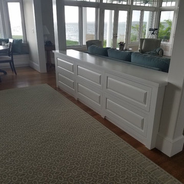 White raised panel Credenza