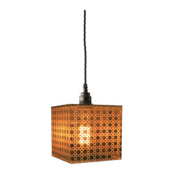 Moroccan Globe Gold Leaf Pendant - Pendant Lighting