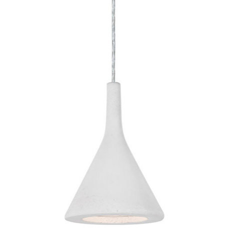 Gala 1-Light Pendant Lighting, Satin Nickel, White Shade