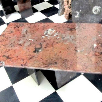 Fossil Marble Table Tops