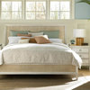 Bed UNIVERSAL SUMMER HILL King Cotton White Woven Rattan Maple