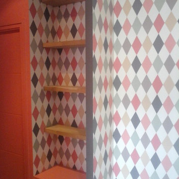 Entrée et couloir colorés