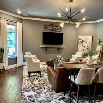 Gameroom to Bourbon Room Makeover
