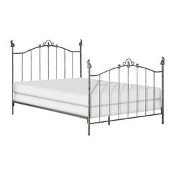 Corsican - Standard Bed With Bunnies, Vintage Aqua, Twin - Panel Beds