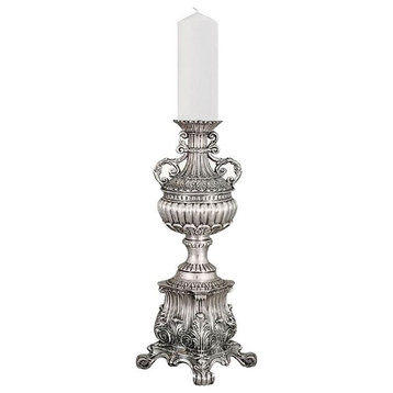 Ornate Silver Plated Candlestick U7