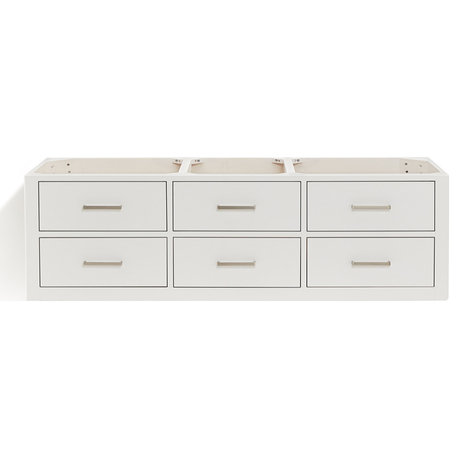Ariel Hutton 60" Sinks Bath Vanity Base, White