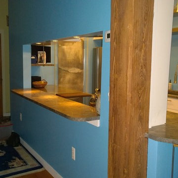 Kitchen renovation in an old factory building