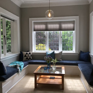 Moderner Wintergarten mit Kaminsims aus Backstein Ideen, Design