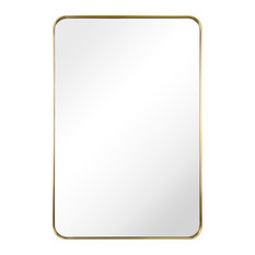 Gold Rectangular Bathroom Mirrors, Brushed Gold Rectangle Bathroom Mirror