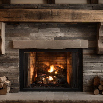 Gorgeous Fireplace Mantels with Wooden Corbels
