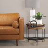 Everly White Cement With Beige Shade Table Lamp