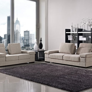 Capri 2 PC Sofa Set | Light Beige