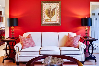 Inspiration for an eclectic living room remodel in Bridgeport