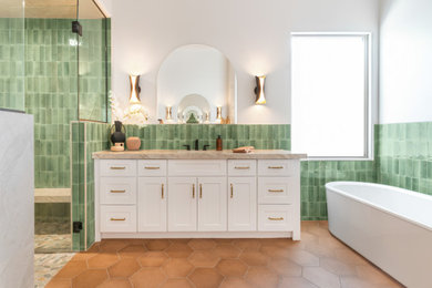 Inspiration for a southwestern bathroom remodel in Phoenix