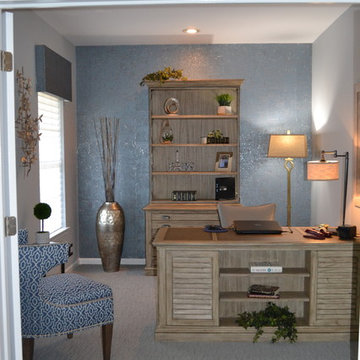 Soft and Sophisticated Home Office