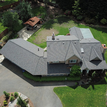 After Photo: CertainTeed Presidential Shadow Gray Composition Shingles - Snohomi
