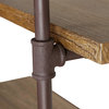 Danya B. 2 Tier Industrial Pipe Wall Shelf