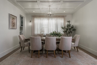 Example of a beach style dining room design in Los Angeles