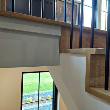 Project #115 | Staircase with Continuous Rail System Without Newels