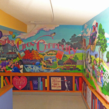 Mural, public library