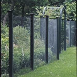 Deer Fence with Custom Arbor - Home Fencing And Gates
