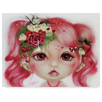 Sheena Pike Art And Illustration 'Rosie Valentine' Canvas Art, 24"x18"