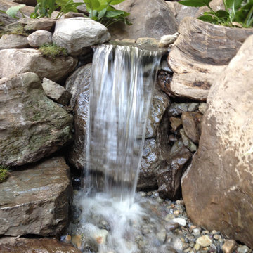 Stream and Waterfalls addition to Pond