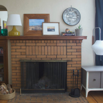 California Mid-Century Bungalow Living Room