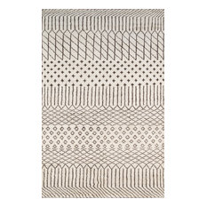 Atlas Hand-Knotted Moroccan Rag Rug, Natural, 3'6"x5'6"